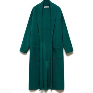 Mango Oversized knitted coat with pockets
